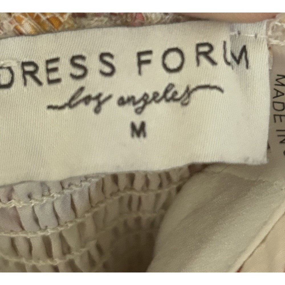 Dress Forum Los Angeles Women's Peach Floral Sleeveless Maxi Dress Size M Fairy - Picture 6 of 6